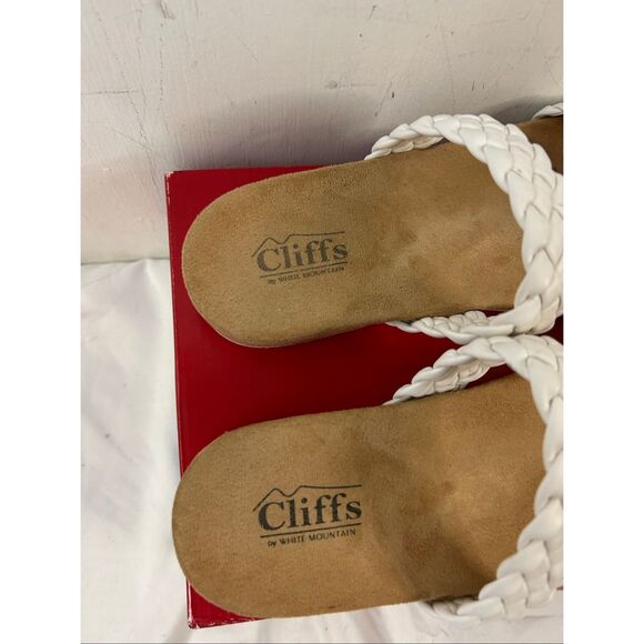 Cliff 2 strap‎ braided shoe white comfortable size 9.5-10 - Picture 3 of 6